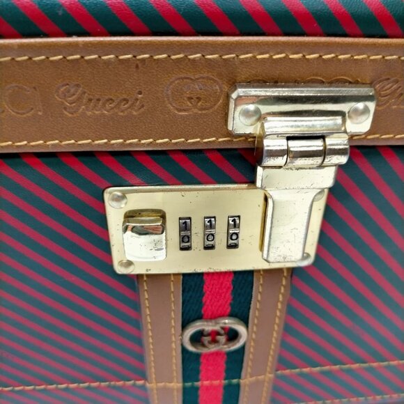 Gucci Jewerly Case Sherry Line Green PVC 696-070325 - Picture 8 of 13